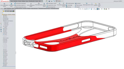 3D Druck24, SolidWorks-Konstruktion Handyhülle